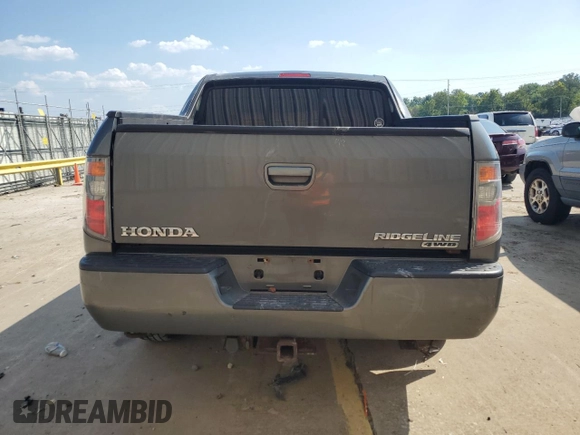 2007 Honda Ridgeline RTL w/Leather with VIN 2HJYK16567H520114, listed as a Copart auction lot 68681714 with 216,696 mi miles and Salvage Title. Bid and sale history available at carsss.com. Image 6.