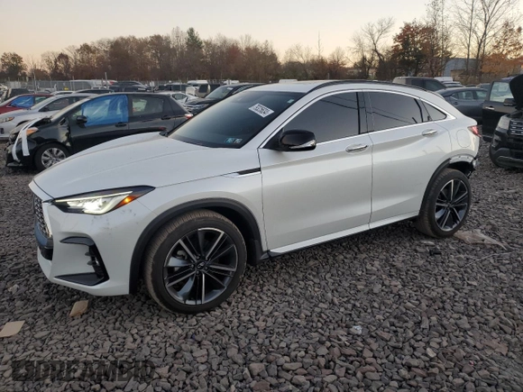 2024 Infiniti QX55 Luxe with VIN 3PCAJ5JR7RF113714, listed as a Copart auction lot 79325634 with 3,147 mi miles and Salvage Title. Bid and sale history available at DreamBid. Image 1.