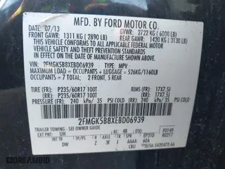 2014 Ford Flex SE with VIN 2FMGK5B8XEBD06939, listed as a IAAI auction lot 41744212 with 145,611 mi miles. Bid and sale history available at carsss.com. Image 9.