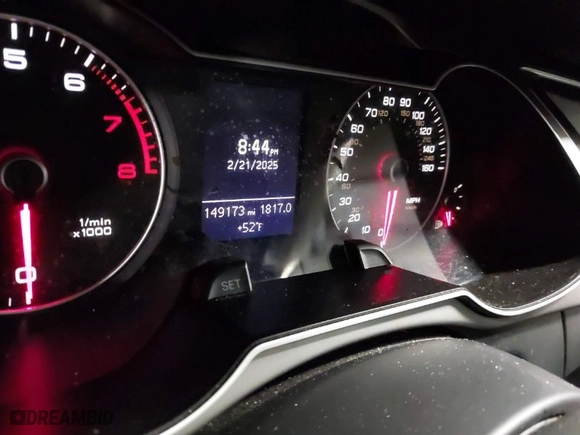 2013 Audi A4 Premium Plus with VIN WAUFFAFL6DN022896, listed as a IAAI auction lot 41665743 with 149,173 mi miles. Bid and sale history available at carsss.com. Image 7.