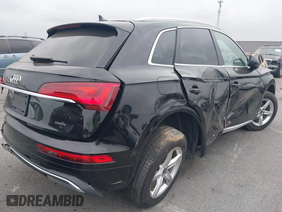 2023 Audi Q5 Premium with VIN WA1ABAFY2P2069296, listed as a IAAI auction lot 42366203 with 14,808 mi miles and . Bid and sale history available at DreamBid. Image 4.