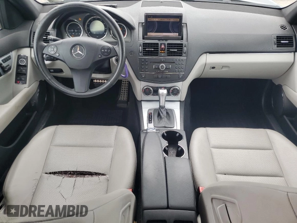 2009 Mercedes-Benz C-Class 3.0L Sport with VIN WDDGF81X49F236898, listed as a Copart auction lot 53318825 with 124,176 mi miles and Salvage Title. Bid and sale history available at carsss.com. Image 8.