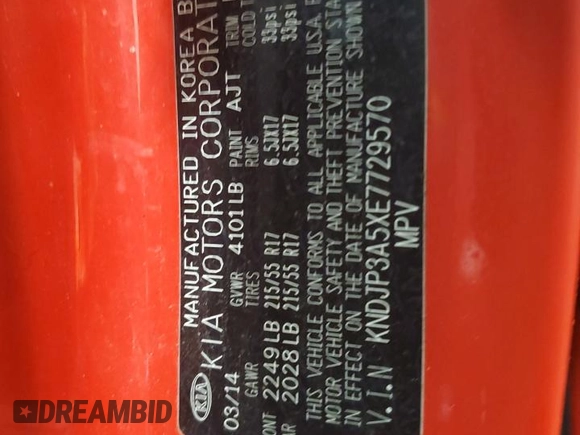 2014 Kia Soul + with VIN KNDJP3A5XE7729570, listed as a Copart auction lot 43793685 with 159,999 mi miles and Clean Title. Bid and sale history available at carsss.com. Image 13.