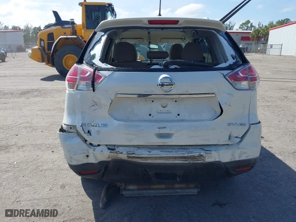 2016 Nissan Rogue S with VIN KNMAT2MV7GP618804, listed as a IAAI auction lot 41634599 with 123,859 mi miles. Bid and sale history available at carsss.com. Image 6.