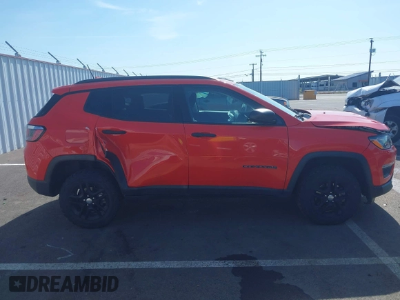 2017 Jeep Compass Sport with VIN 3C4NJDAB1HT628125, listed as a IAAI auction lot 42218375 with 52,415 mi miles and . Bid and sale history available at DreamBid. Image 13.