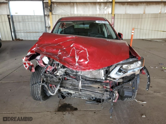 2017 Nissan Rogue SV with VIN JN8AT2MV8HW282026, listed as a Copart auction lot 48361325 with 44,095 mi miles and Salvage Title. Bid and sale history available at carsss.com. Image 5.