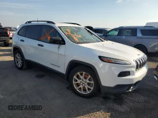 2016 Jeep Cherokee Sport with VIN 1C4PJLAB6GW234549, listed as a Copart auction lot 76245574 with Not provided miles and Salvage title. Bid and sale history available at DreamBid. Image 4.