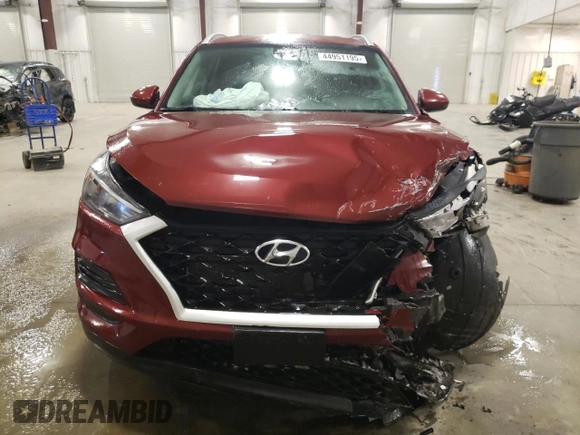 2019 Hyundai Tucson Limited with VIN KM8J3CAL9KU919122, listed as a Copart auction lot 44951195 with 136,175 mi miles and Salvage title. Bid and sale history available at DreamBid. Image 5.