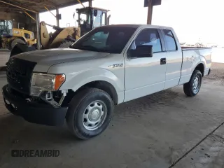 2014 Ford F-150 XL with VIN 1FTEX1CM1EKG08353, listed as a Copart auction lot 53927355 with 82,661 mi miles and Salvage Title. Bid and sale history available at carsss.com. Image 1.