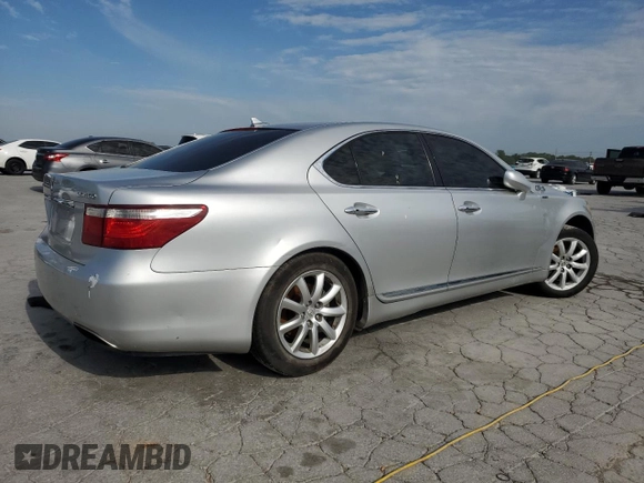 2007 Lexus LS 460 with VIN JTHBL46F575028472, listed as a Copart auction lot 53797385 with 178,194 mi miles and Clean Title. Bid and sale history available at DreamBid. Image 3.