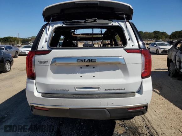 2023 GMC Yukon Denali with VIN 1GKS2DKT3PR510242, listed as a Copart auction lot 75384364 with 0 mi miles and Salvage Title. Bid and sale history available at carsss.com. Image 6.