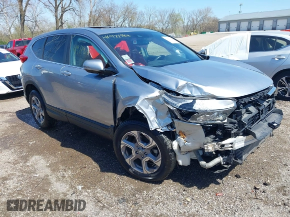 2019 Honda CR-V EX-L with VIN 7FARW2H84KE059010, listed as a IAAI auction lot 41971966 with 52,075 mi miles and . Bid and sale history available at carsss.com. Image 1.