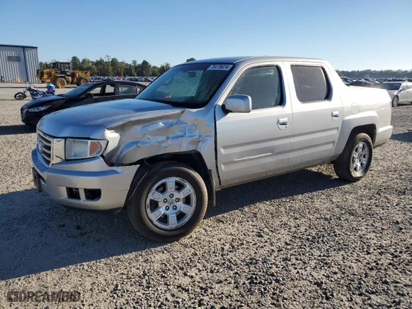 2012 Honda Ridgeline RTS with VIN 5FPYK1F45CB456201, listed as a Copart auction lot 76478624 with 215,684 mi miles and Salvage Title. Bid and sale history available at carsss.com. Image 1.