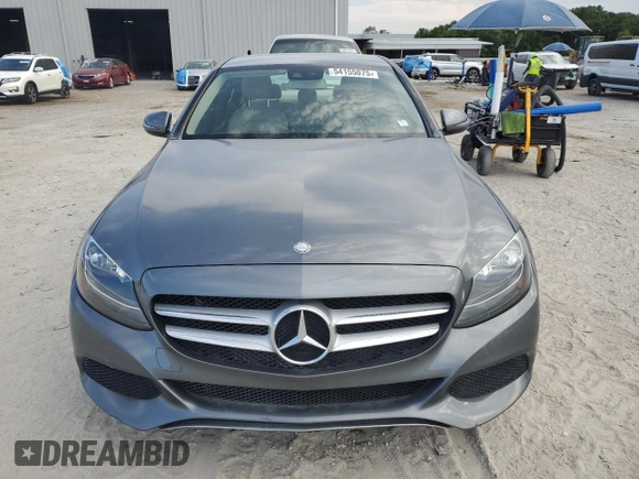 2017 Mercedes-Benz C C 300 with VIN 55SWF4JB9HU210401, listed as a Copart auction lot 54155075 with 29,550 mi miles and Salvage Title. Bid and sale history available at carsss.com. Image 6.