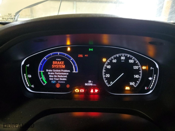 2020 Honda Insight EX with VIN 19XZE4F51LE009935, listed as a Copart auction lot 48352475 with 63,398 mi miles and Salvage Title. Bid and sale history available at carsss.com. Image 9.