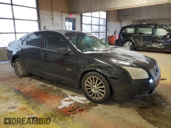 2008 Mercury Milan Premier with VIN 3MEHM08188R662665, listed as a Copart auction lot 45343885 with 248,477 mi miles and Salvage title. Bid and sale history available at DreamBid. Image 4.
