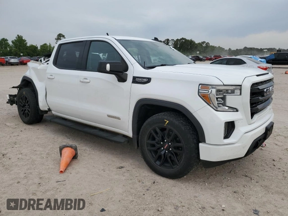 2021 GMC Sierra 1500 Elevation with VIN 3GTU9CED2MG155851, listed as a Copart auction lot 55025135 with 81,990 mi miles and Salvage Title. Bid and sale history available at DreamBid. Image 4.