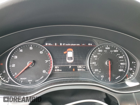 2017 Audi A7 Premium Plus with VIN WAUW3AFCXHN064549, listed as a Copart auction lot 60149744 with 90,413 mi miles and Salvage Title. Bid and sale history available at carsss.com. Image 9.