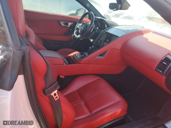 2016 Jaguar F-TYPE R with VIN SAJWJ6DL9GMK27674, listed as a Copart auction lot 68377194 with 55,074 mi miles and Salvage Title. Bid and sale history available at carsss.com. Image 11.