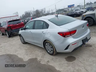 2021 Kia Rio LX with VIN 3KPA24AD9ME397339, listed as a IAAI auction lot 41591282 with 36,706 mi miles. Bid and sale history available at carsss.com. Image 3.