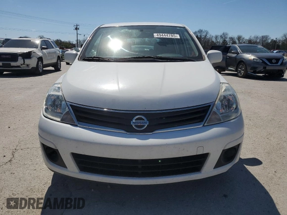 2012 Nissan Versa S with VIN 3N1BC1CP8CK275730, listed as a Copart auction lot 49444785 with 185,129 mi miles and Salvage Title. Bid and sale history available at carsss.com. Image 5.