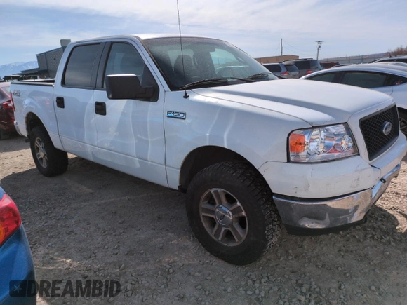 2005 Ford F-150 XLT with VIN 1FTPW14545KD20183, listed as a Copart auction lot 50339545 with 203,413 mi miles and Salvage Title. Bid and sale history available at carsss.com. Image 4.