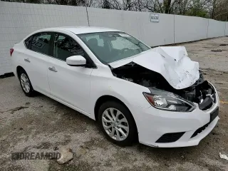 2019 Nissan Sentra SV with VIN 3N1AB7AP3KY374407, listed as a Copart auction lot 51642585 with Not Provided miles and Salvage Title. Bid and sale history available at DreamBid. Image 11.