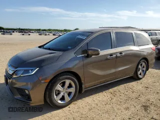 2018 Honda Odyssey EX with VIN 5FNRL6H59JB081505, listed as a Copart auction lot 53192465 with 112,163 mi miles and Clean title. Bid and sale history available at DreamBid. Image 1.