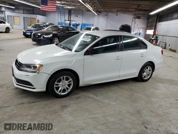 2015 Volkswagen Jetta S with VIN 3VW2K7AJ2FM302752, listed as a Copart auction lot 59302965 with 243,436 mi miles and Clean title. Bid and sale history available at DreamBid. Image 1.