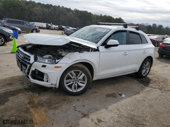 2020 Audi Q5 Premium with VIN WA1ANAFY4L2054851, listed as a Copart auction lot 45756995 with 114,212 mi miles and Salvage Title. Bid and sale history available at carsss.com. Image 1.