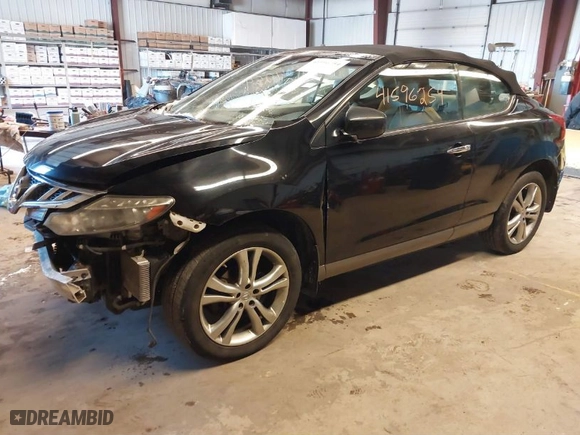 2011 Nissan Murano CrossCabriolet with VIN JN8AZ1FY5BW000268, listed as a IAAI auction lot 41596254 with 156,431 mi miles. Bid and sale history available at carsss.com. Image 2.