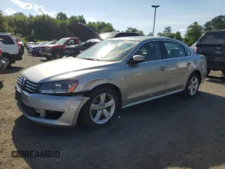 2013 Volkswagen Passat SE with VIN 1VWBP7A36DC070786, listed as a Copart auction lot 62722535 with 108,123 mi miles and Clean title. Bid and sale history available at DreamBid. Image 1.