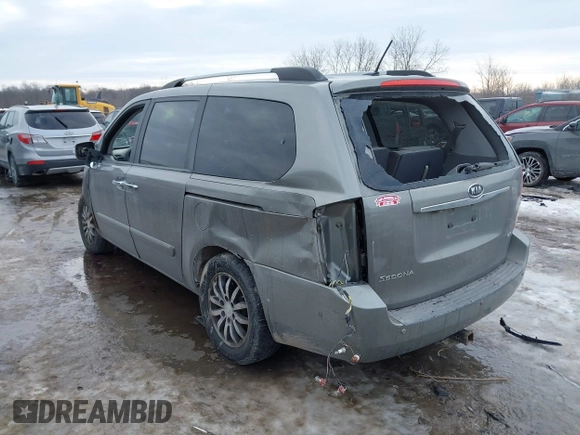 2011 Kia Sedona EX with VIN KNDMH4C74B6374945, listed as a IAAI auction lot 41603400 with 195,848 mi miles. Bid and sale history available at carsss.com. Image 3.