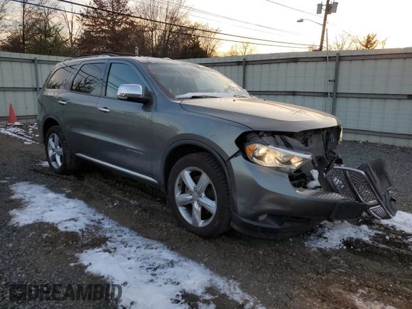 2011 Dodge Durango Citadel with VIN 1D4RE5GG7BC599329, listed as a Copart auction lot 83590254 with 175,666 mi miles and Salvage Title. Bid and sale history available at carsss.com. Image 4.