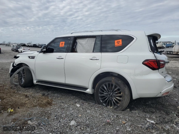 2024 Infiniti QX80 SENSORY with VIN JN8AZ2BE6R9326123, listed as a Copart auction lot 85123494 with 0 mi miles and Salvage Title. Bid and sale history available at carsss.com. Image 2.