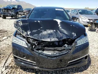 2015 Acura TLX Advance with VIN 19UUB3F76FA001028, listed as a Copart auction lot 55284625 with 110,674 mi miles and Salvage title. Bid and sale history available at DreamBid. Image 5.