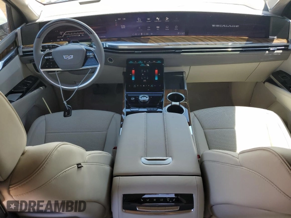2025 Cadillac Escalade 4WD Sport Platinum with VIN 1GYS9GRL7SR239431, listed as a Copart auction lot 54129845 with 510 mi miles and Clean title. Bid and sale history available at DreamBid. Image 8.