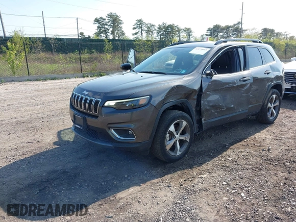 2022 Jeep Cherokee Limited with VIN 1C4PJMDX9ND509157, listed as a IAAI auction lot 42179093 with 34,638 mi miles and . Bid and sale history available at DreamBid. Image 22.