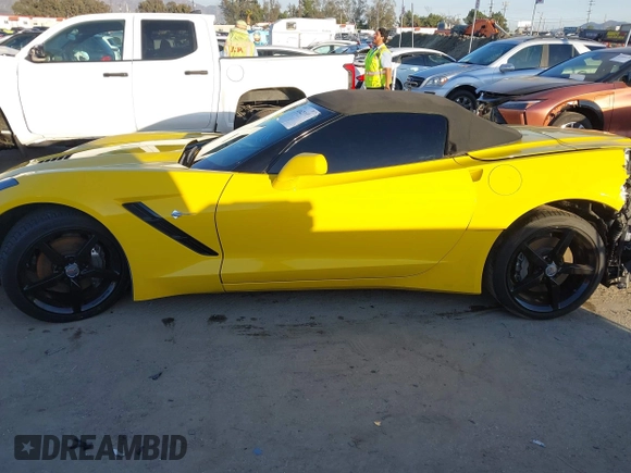 2014 Chevrolet Corvette 3LT with VIN 1G1YF3D74E5108425, listed as a IAAI auction lot 41625689 with 1 mi miles. Bid and sale history available at carsss.com. Image 15.