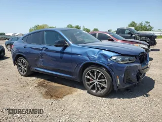 2023 BMW X4 M40i z VIN 5UX43DT00P9P32175, wystawiony jako Copart lot #51760625 z przebiegiem 17 620 mil mil oraz Szkoda całkowita • Salvage title. Historia ofert i sprzedaży dostępna na DreamBid. Obrazek 4.