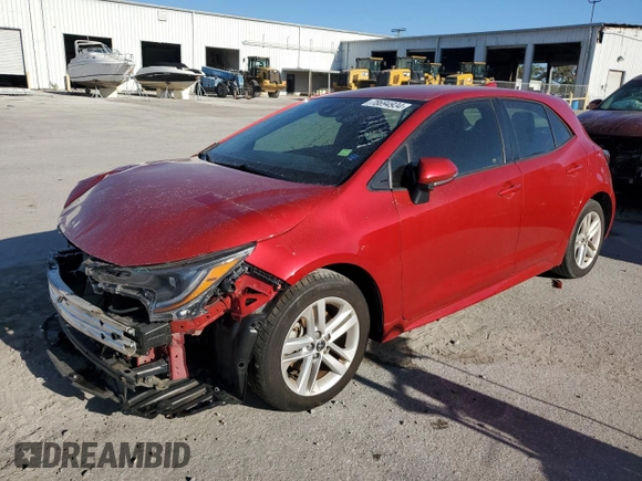 2021 Toyota Corolla Hatchback SE with VIN JTND4MBE6M3120200, listed as a Copart auction lot 78694934 with 45,571 mi miles and Non Repairable. Bid and sale history available at carsss.com. Image 1.