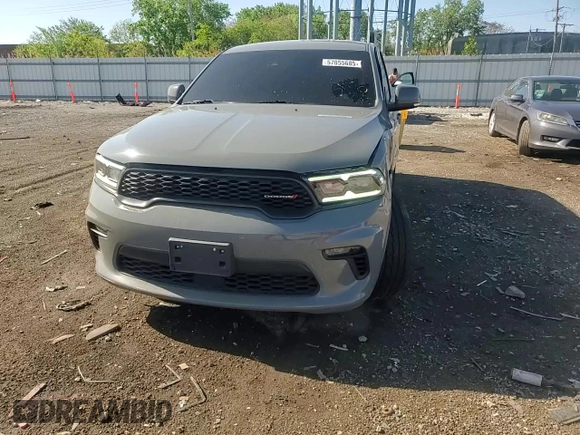 2022 Dodge Durango GT Plus with VIN 1C4RDJDG6NC104510, listed as a Copart auction lot 57055685 with 82,582 mi miles and Salvage title. Bid and sale history available at DreamBid. Image 14.