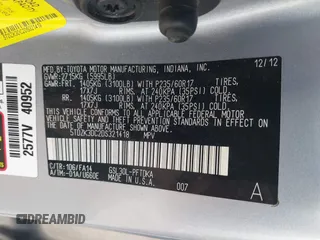2013 Toyota Sienna L z VIN 5TDZK3DC2DS321418, wystawiony jako IAAI lot #42095972 z przebiegiem 189 688 mil mil oraz . Historia ofert i sprzedaży dostępna na DreamBid. Obrazek 9.