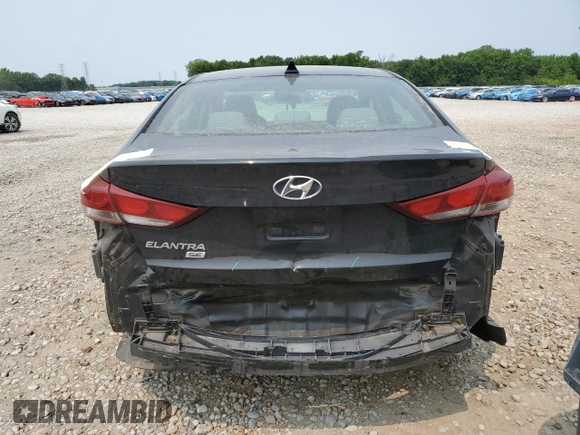2017 Hyundai Elantra SE with VIN KMHD74LF2HU361038, listed as a Copart auction lot 58988105 with 165,547 mi miles and Salvage title. Bid and sale history available at DreamBid. Image 6.