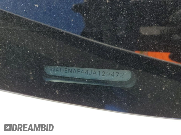 2018 Audi A4 Premium Plus с VIN WAUENAF44JA129472, выставлен на аукционе Copart как лот 50470795 с пробегом Не указан миль и Списание • Salvage title. История ставок и продаж доступна на DreamBid. Изображение 14.