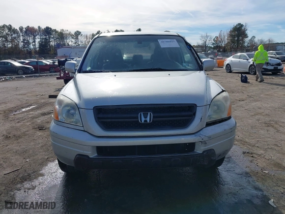 2004 Honda Pilot EX with VIN 2HKYF18634H515163, listed as a IAAI auction lot 40786017 with 206,036 mi miles. Bid and sale history available at carsss.com. Image 12.