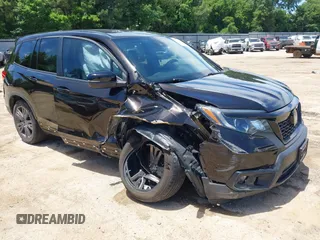 2021 Honda Passport EX-L with VIN 5FNYF7H5XMB006986, listed as a IAAI auction lot 42319190 with 62,747 mi miles and . Bid and sale history available at DreamBid. Image 1.