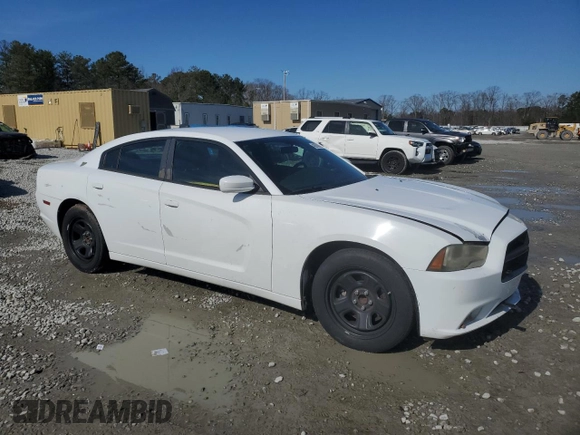 2012 Dodge Charger Police with VIN 2C3CDXAG7CH240124, listed as a Copart auction lot 42676875 with 121,937 mi miles and Salvage Title. Bid and sale history available at carsss.com. Image 4.
