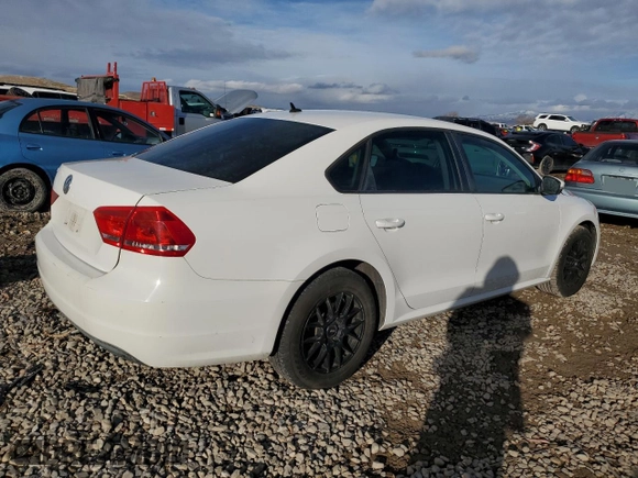 2013 Volkswagen Passat S with VIN 1VWAP7A37DC012259, listed as a Copart auction lot 44524765 with 176,133 mi miles and Salvage title. Bid and sale history available at DreamBid. Image 3.