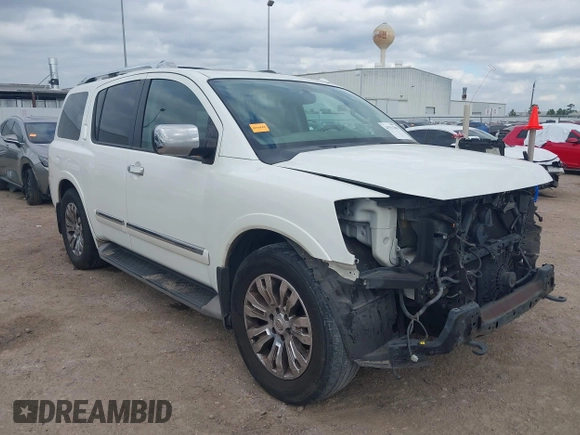2015 Nissan Armada SV z VIN 5N1BA0ND5FN600845, wystawiony jako IAAI lot #41531206 z przebiegiem 185 476 mil mil oraz . Historia ofert i sprzedaży dostępna na DreamBid. Obrazek 1.